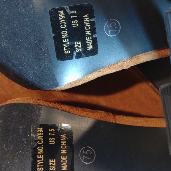 Vepose Women's Suede Fall Boots Over The Knee High Vegan  Side Zipper Size 7.5 - Picture 9 of 11